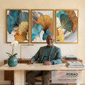 Quadro Decorativo: Renove com Ginkgo Biloba em escritorio moderno - quadros decorativos para sala