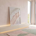 Quadro Decorativo \'Abstração Dinâmica\': Luxo e Modernidade em ambiente decorado - quadros decorativos para sala