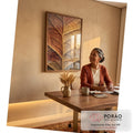 Quadro Decorativo Folha Gigante Aconchegante em escritorio moderno - quadros decorativos para sala