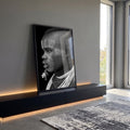 Quadro Decorativo Emoção em Preto e Branco em ambiente decorado - quadros decorativos para sala
