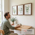 Quadro Decorativo Folhas de Eucalipto: Inspire-se na Natureza em escritorio moderno - quadros decorativos para sala