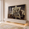 Quadro Decorativo Encantos de Jerusalém: Sinta a Fé em ambiente decorado - quadros decorativos para sala