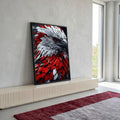 Quadro Decorativo A reflexão da Águia em ambiente decorado - quadros decorativos para sala