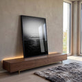 Quadro Decorativo Serenidade em Preto e Branco em ambiente decorado - quadros decorativos para sala
