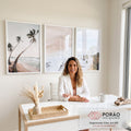 Quadro Decorativo Paraíso Tropical: Reviva Verões Inesquecíveis em escritorio moderno - quadros decorativos para sala