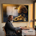 Quadro Decorativo Arvore Da Vida Prosperidade financeira em escritorio moderno - quadros decorativos para sala