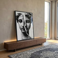 Quadro Decorativo: Reflexão de Beleza Clássica em ambiente decorado - quadros decorativos para sala