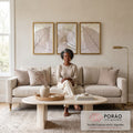 Quadro Decorativo Folhas de Ginkgo - Toque de Natureza Exclusivo em sala de estar moderna - quadros decorativos para sala