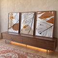 Quadro Decorativo Sinfonia Natural: Paz e Serenidade em ambiente decorado - quadros decorativos para sala