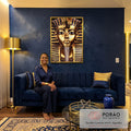 Quadro Decorativo Mitologia Egípcia 04 - Sofisticação e Estilo para sua Casa em sala de estar moderna - quadros decorativos para sala