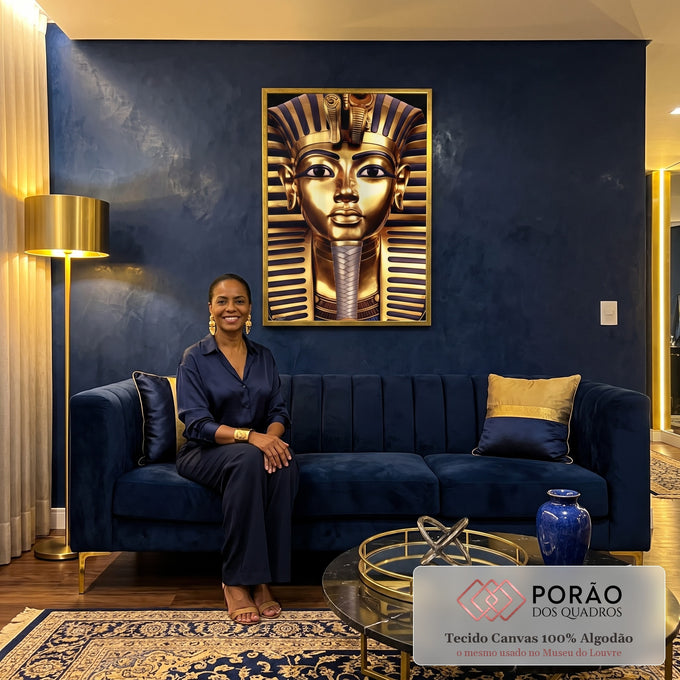 Quadro Decorativo Mitologia Egípcia 04 - Sofisticação e Estilo para sua Casa em sala de estar moderna - quadros decorativos para sala