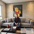 Quadro Decorativo Pooh - Arte Lúdica para Transformar Seu Ambiente em sala de estar moderna - quadros decorativos para sala