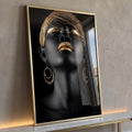 Quadro Decorativo Beleza Dourada Luxo e Sofisticação