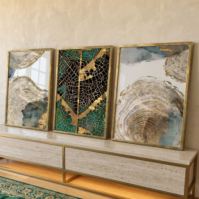 Quadro Decorativo Galeria de Ouro Transforme Seu Espaço