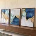 Quadro Decorativo Nórdico c Toque Dourado Exclusividade Total