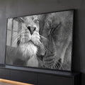 Quadro Decorativo Majestoso Amor Leão Exclusividade Única