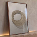 Quadro Decorativo Anel Dourado Luxo e Elegância
