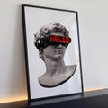 Quadro Decorativo Conexão Moderna Beleza em Prateado