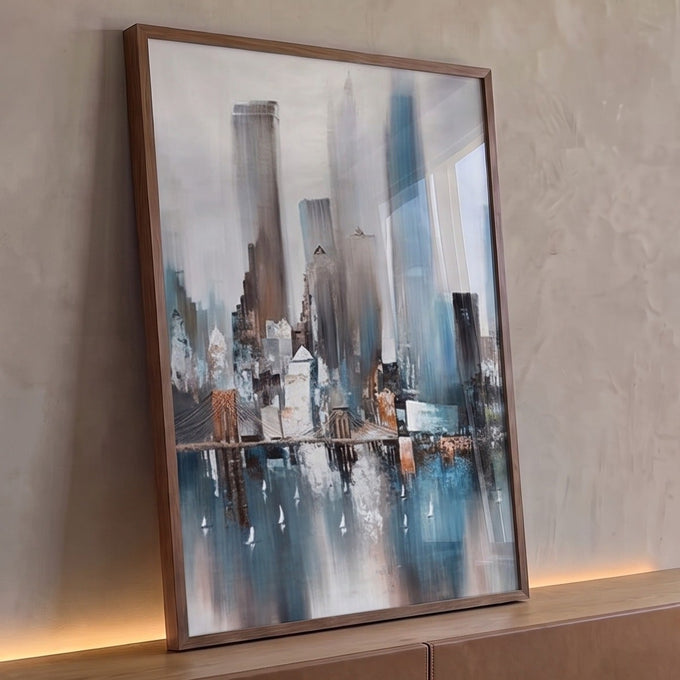 Quadro Decorativo Cidade Líquida Harmonia Única