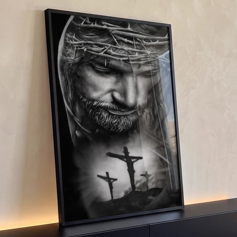 Quadro Decorativo A Redenção em Preto e Branco