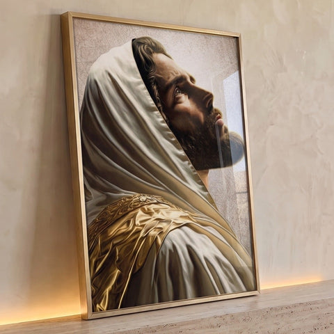 Quadro Decorativo Jesus Aura de Fé e Inspiração