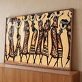 Quadro Decorativo A Dança da Vida Africana Vibrante