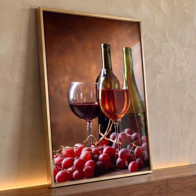 Quadro Decorativo Celebração Vinícola Expressão de Sabor