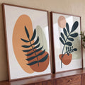 Quadro Decorativo Folhagens Minimalistas