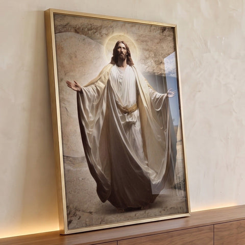 Quadro Decorativo Único Reflexão Divina de Jesus