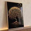 Quadro Decorativo Árvore Encantada de Ouro Um Toque de Luxo