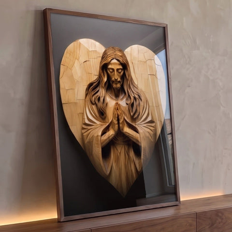 Quadro Decorativo Inspiradora Oração de Jesus