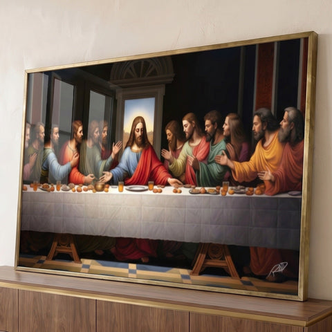 Quadro Decorativo Santa Ceia 4 Arte Clássica para Sua Decoração