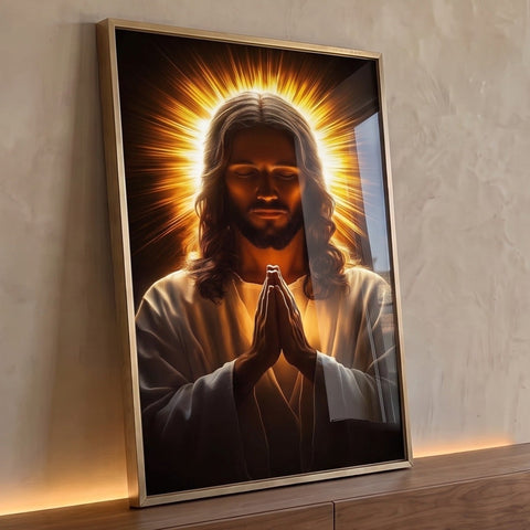 Quadro Decorativo A Oração de Cristo em Luz Divina