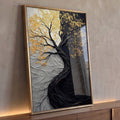 Quadro Decorativo Árvore da Vida Preto e Branco