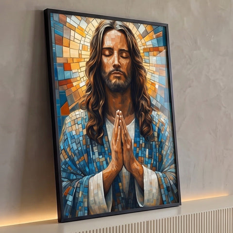 Quadro Decorativo Benção De Jesus Inspiração e Paz