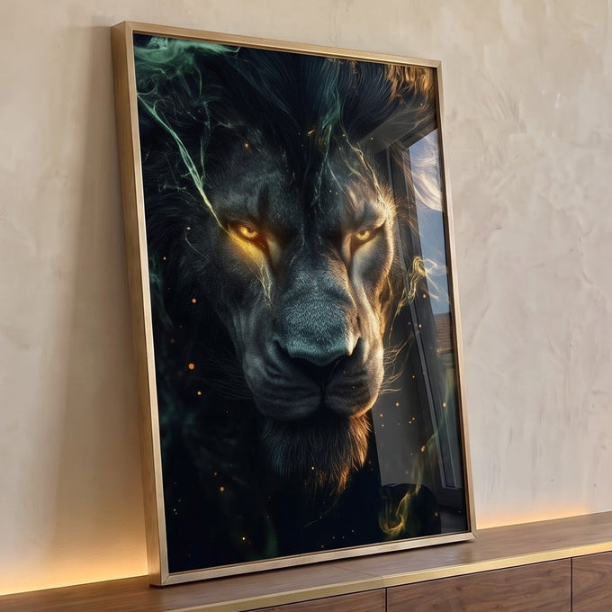 Quadro Decorativo Leão Radiante Força e Beleza para Sua Casa