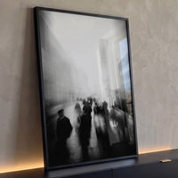 Quadro Decorativo Grande Rua da Cidade para Escritório - Borda Infinita / 100x65cm