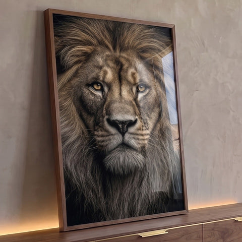 Quadro Decorativo Leão Majestoso