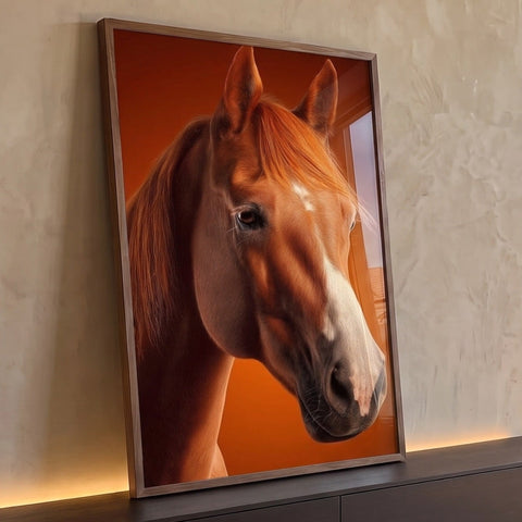 Quadro Decorativo Cavalo em Cores Vibrantes