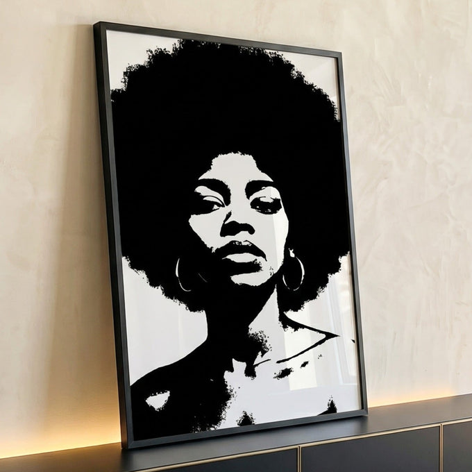 Quadro Decorativo Afro Elegância