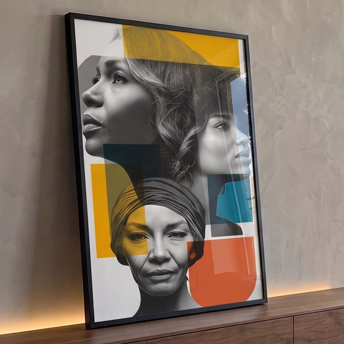 Quadro Decorativo Retratos da Força Feminina