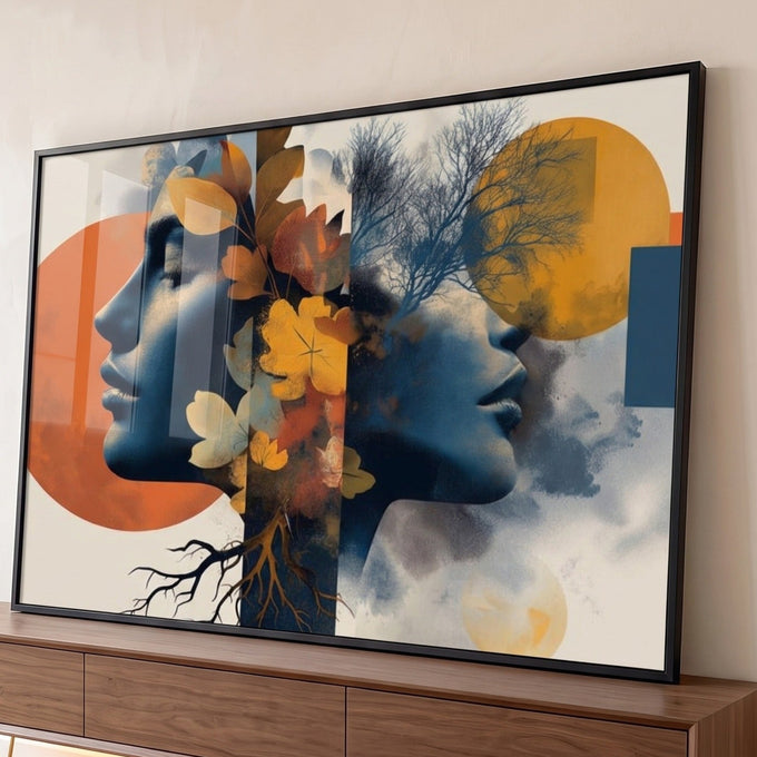 Quadro Decorativo Minimalista da Natureza Harmônica