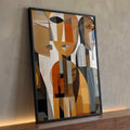 Quadro Decorativo Abstrato Humano Conexões Visuais