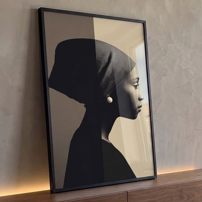 Quadro Decorativo Silhueta Elegante Feminino