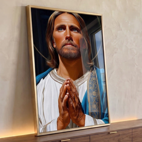 Quadro Decorativo Série de Oração Religioso Serene