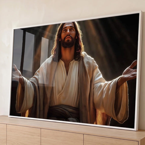 Quadro Decorativo Acolhimento Divino Arte que Transmite Paz e Esperança