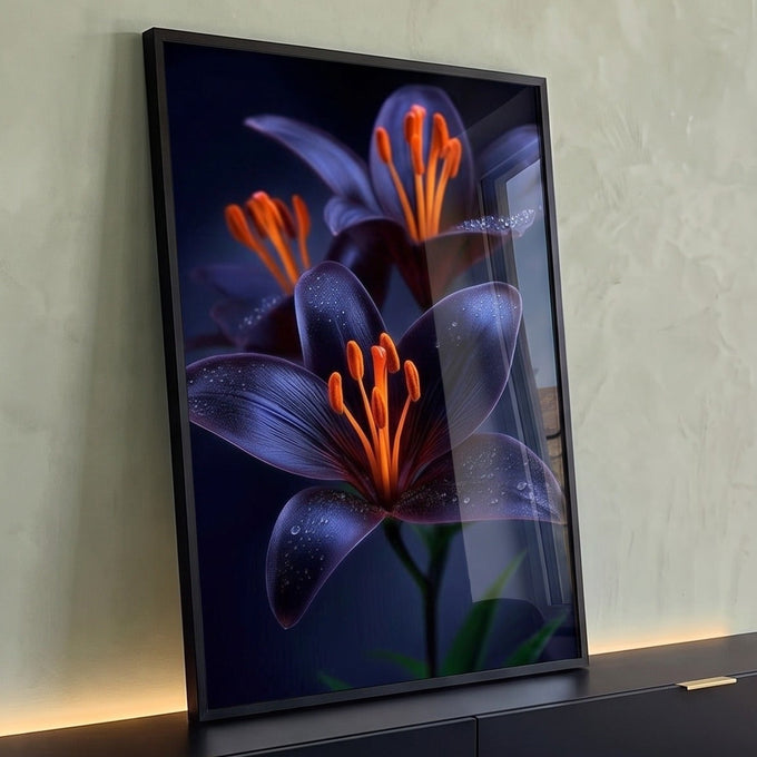 Quadro Decorativo Lírios em Harmonia