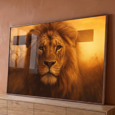 Quadro Decorativo Leão Majestoso