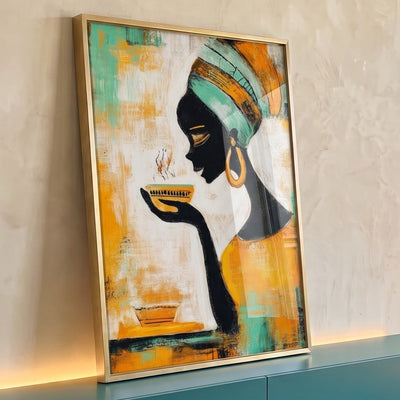 Quadro Decorativo Feminino Sereno e Vibrante