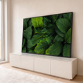 Quadro Decorativo Grande Folhagem Tropical Verde para Sala | quadros decorativos para sala | close de folhas tropicais verde escuras sobrepostas com nervuras marcadas | em Quadros para Sala | Porao dos Quadros